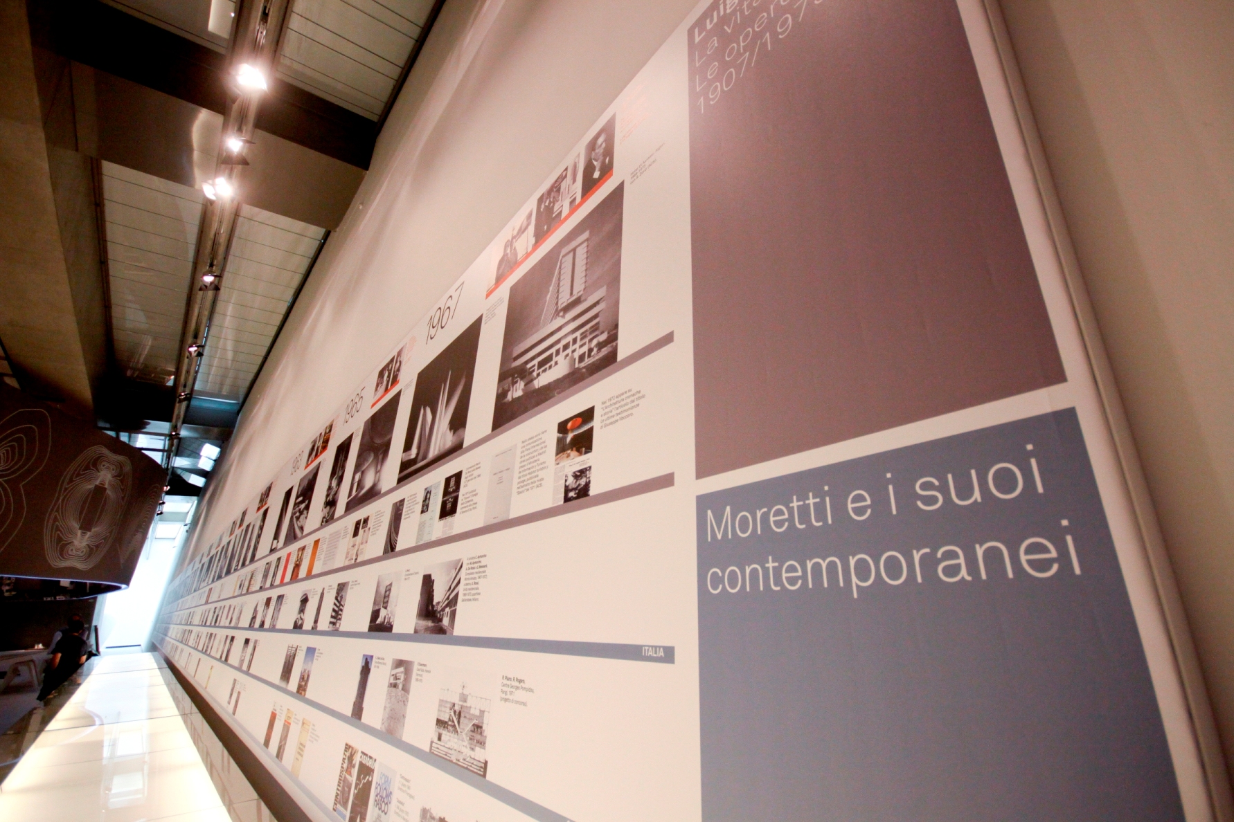L'esposizione delle opere di Luigi Moretti al MAXXI. (Courtesy Fondazione MAXXI)